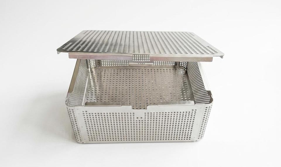 Sterilization Basket with Lid Half Size