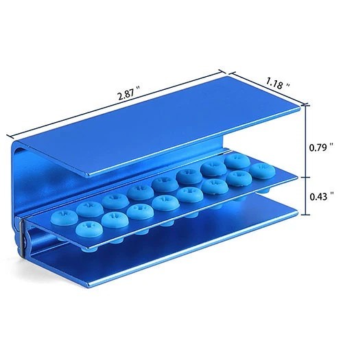 Dental Burs Holder Block 16 Holes with Silicon Cover FG RA